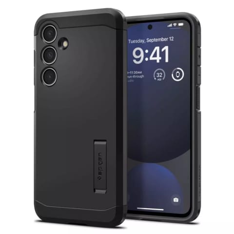 ⁨Etui Spigen Tough Armor do Samsung Galaxy S24 FE Black⁩ w sklepie Wasserman.eu