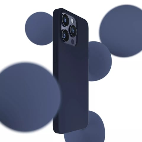 ⁨Etui 3mk Silicone Case Dark Navy do Apple iPhone 16 Pro⁩ w sklepie Wasserman.eu