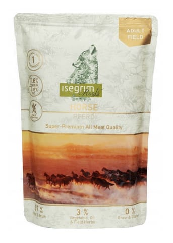 ⁨ISEGRIM Adult Horse - wet dog food - 410g⁩ at Wasserman.eu