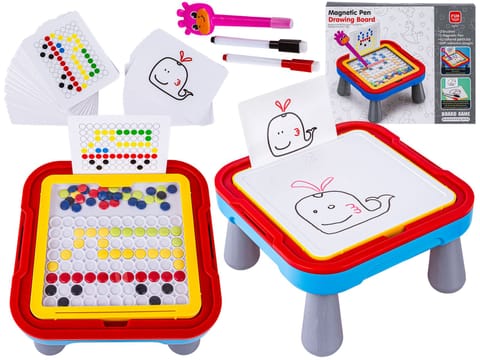 Edukacyjna Tablica Magnetyczna, Zmazywalna 2w1 + Długopis w sklepie Wasserman.eu