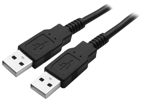 ⁨Kabel USB A M - USB A M, 1.8m, czarny, High Speed Logo⁩ w sklepie Wasserman.eu