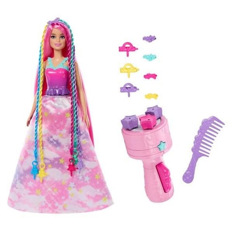 ⁨Barbie Dreamtopia Księżniczka Zakręcone pasemka⁩ w sklepie Wasserman.eu