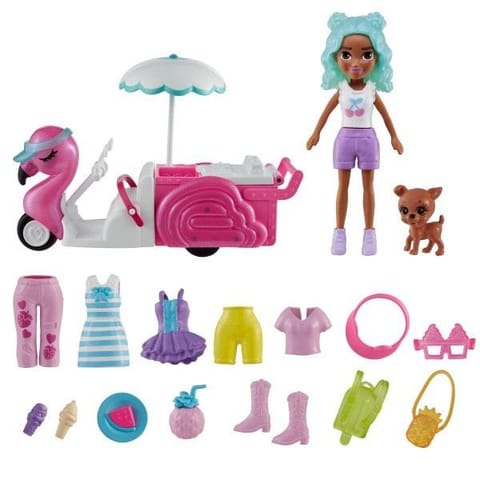 ⁨Polly Pocket Zestaw Flaming wózek z przekąskami⁩ w sklepie Wasserman.eu