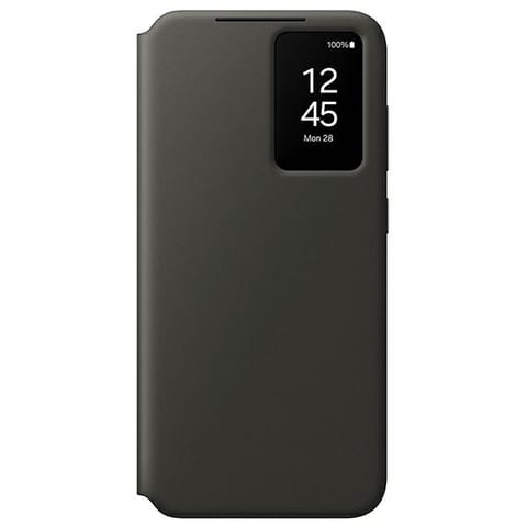 ⁨Etui Samsung EF-ZS721CBEGWW S24 FE czarny/black Smart View Wallet Case⁩ w sklepie Wasserman.eu