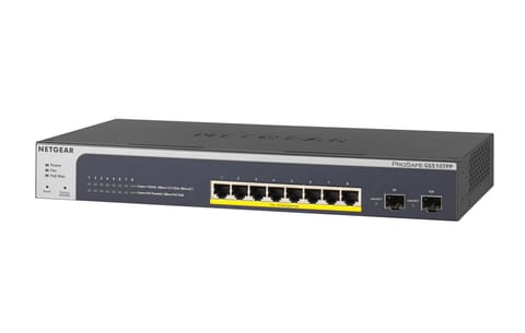 ⁨NETGEAR GS510TPP Managed L2/L3/L4 Gigabit Ethernet (10/100/1000) Power over Ethernet (PoE) Black⁩ at Wasserman.eu