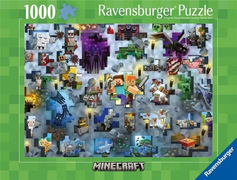 Puzzle 1000 Challenge. Minecraft w sklepie Wasserman.eu