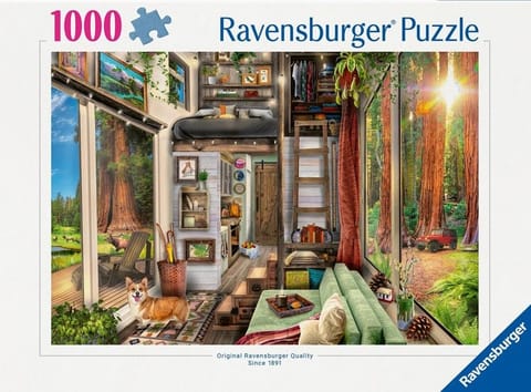 ⁨Puzzle 1000 Domek w lesie⁩ w sklepie Wasserman.eu