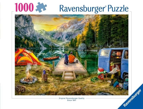 ⁨Puzzle 1000 Na kempingu⁩ w sklepie Wasserman.eu