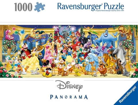 ⁨Puzzle 1000 Panorama Postacie Disney⁩ w sklepie Wasserman.eu