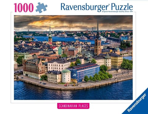 ⁨Puzzle 1000 Skandynawskie miasto widok⁩ w sklepie Wasserman.eu