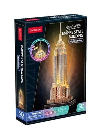 ⁨Puzzle 3d Empire State Building (wersja nocna)⁩ w sklepie Wasserman.eu