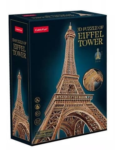 ⁨3D Puzzle Eiffel Tower 314el MC284H Cubic Fun⁩ at Wasserman.eu