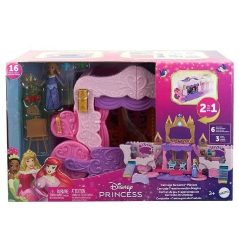 ⁨DISNEY PRINCESS CARRIAGE CASTLE 2IN1 HWX17 WB2⁩ at Wasserman.eu