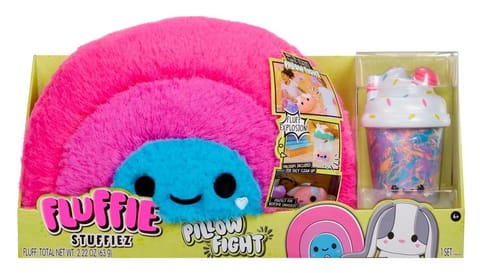 ⁨Mascot Fluffie Stuffiez Pillow Fight, Rainbow⁩ at Wasserman.eu