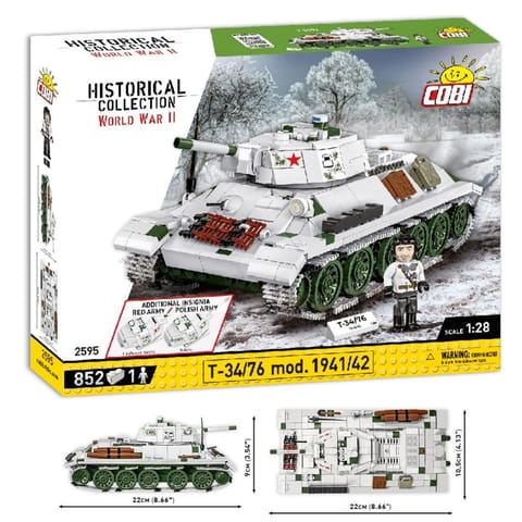 ⁨Klocki Czołg T34-76 model 1941-42 852 elementów⁩ at Wasserman.eu