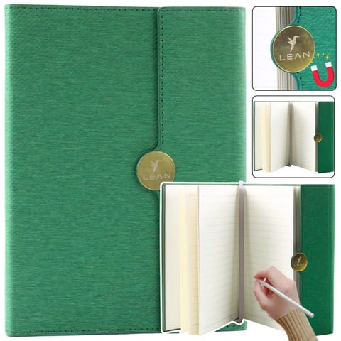 Notes Biurowy Na Magnes Notatnik A5 W Linie Z Obiciem Zielony w sklepie Wasserman.eu