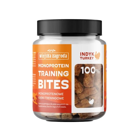⁨WIEJSKA ZAGRODA Monoprotein training bites Turkey - dog treat - 150g⁩ at Wasserman.eu