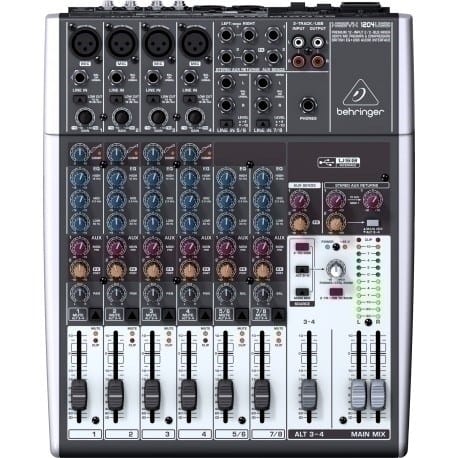 ⁨Behringer Xenyx 1204USB audio mixer 12 channels Grey⁩ at Wasserman.eu