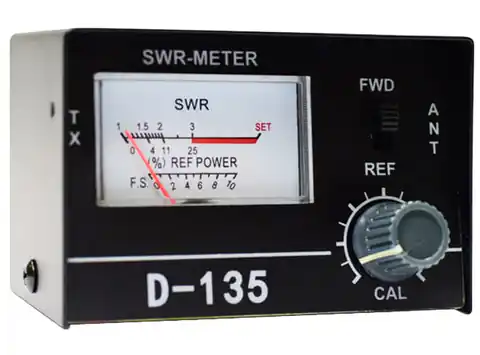 ⁨Reflectometer, CB meter SWR D-135⁩ at Wasserman.eu