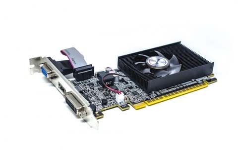 Graphics card GeForce GT 210 1GB DDR3 64Bit DVI HDMI VGA Fan LP at Wasserman.eu