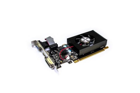 ⁨Karta graficzna GeForce GT 610 1GB DDR3 64Bit DVI HDMI VGA LP FAN⁩ w sklepie Wasserman.eu