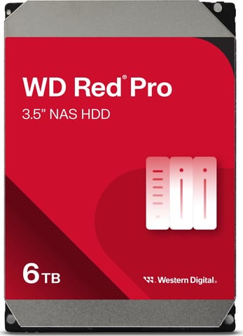 ⁨Western Digital Red Pro internal hard drive 6 TB 7200 RPM 256 MB 3.5" Serial ATA⁩ at Wasserman.eu