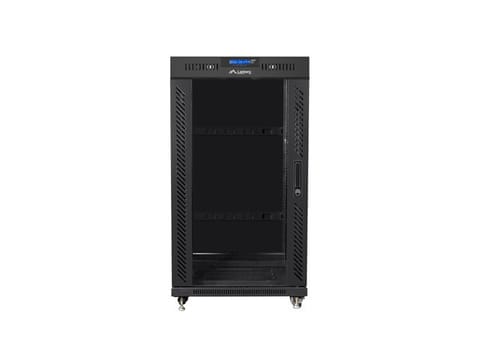 ⁨FLOOR-STANDING RACK CABINET 19" 22U 600X800 BLACK LCD GLASS DOOR LANBERG (FLAT PACK) V2⁩ at Wasserman.eu