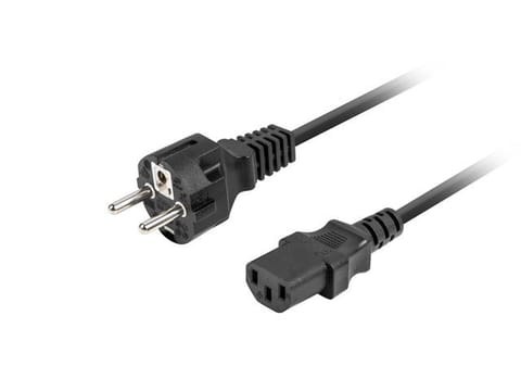 ⁨Power cable laptop CEE 7/7 -> C320 C13 1.8m straight, black⁩ at Wasserman.eu