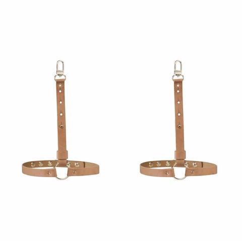 Podwiązki z ekoskórki Bijoux Indiscrets Maze Shorts Garters Brown at Wasserman.eu