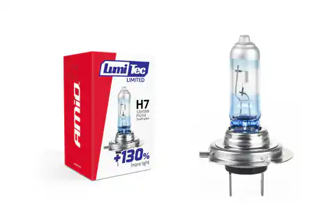 ⁨02133 Halogen Bulb H7 12V 55W LumiTec Limited +130%⁩ at Wasserman.eu