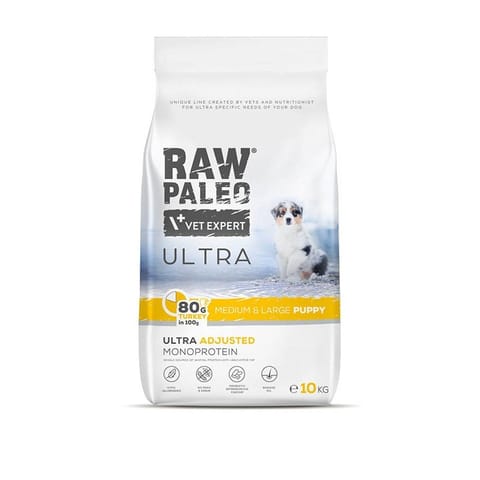 ⁨VetExpert Raw Paleo Ultra Turkey Medium&Large Puppy - Karma sucha dla psów - 10kg⁩ w sklepie Wasserman.eu