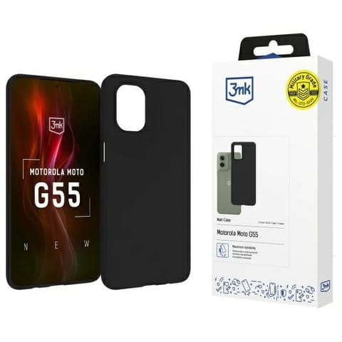 3MK Matt Case Motorola Moto G55 5G czarny/black w sklepie Wasserman.eu