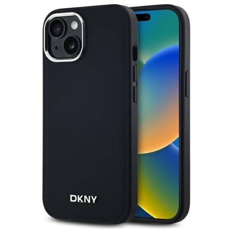 ⁨DKNY DKHMP14SPSCMCLK iPhone 14 6.1" czarny/black hardcase Plain Logo MagSafe⁩ w sklepie Wasserman.eu