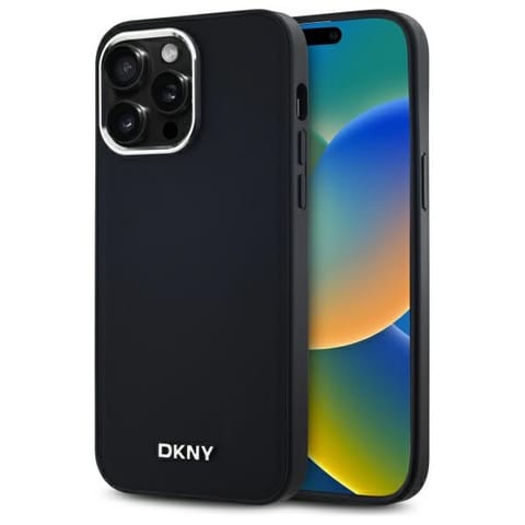 ⁨DKNY DKHMP14XPSCMCLK iPhone 14 Pro Max 6.7" czarny/black hardcase Plain Logo MagSafe⁩ w sklepie Wasserman.eu