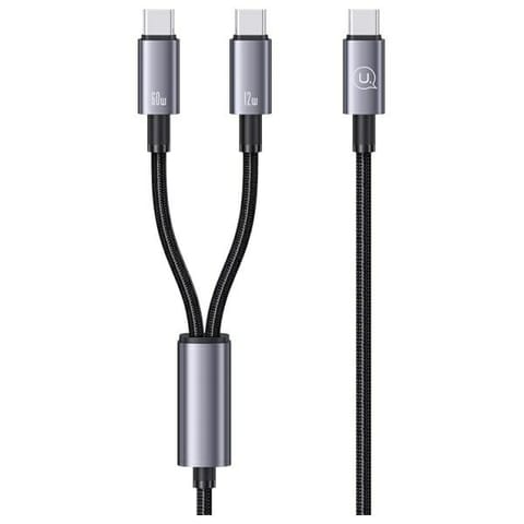 ⁨USAMS Kabel 2w1 2xUSB-C 72W 1,2m         Aluminum Alloy Data Cable Sufeng Series SJ740USB101 (US-SJ740)⁩ w sklepie Wasserman.eu