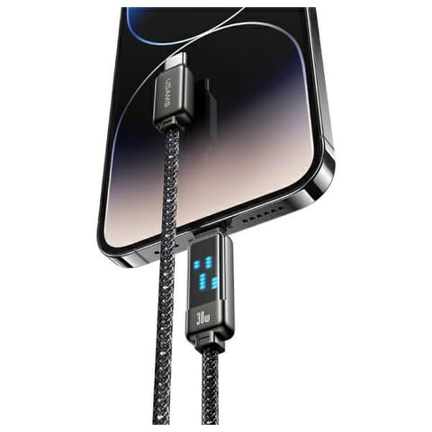 ⁨USAMS Kabel USB-C na Lightning 30W 1,2m  Zinc Alloy Fast Charging Data Cable Meteor Series SJ743USB01 (US-SJ743)⁩ w sklepie Wasserman.eu