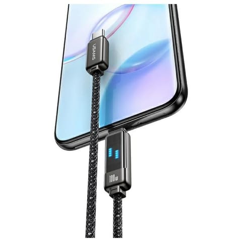 ⁨USAMS Kabel USB-C na USB-C 100W 1,2m      Zinc Alloy Fast Charging Data Cable Meteor Series SJ744USB01 (US-SJ744)⁩ w sklepie Wasserman.eu