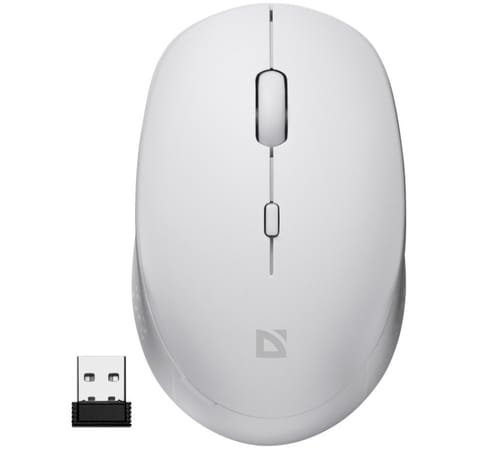 ⁨Wireless mouse silent click AURIS MB-027 800/1200/1600 DPI white⁩ at Wasserman.eu