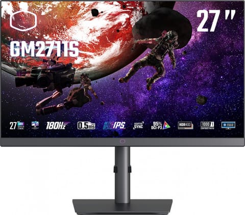 ⁨Monitor COOLER MASTER CMI-GM2711S-EK (27" /IPS /180Hz /2560 x 1440 /Czarny)⁩ w sklepie Wasserman.eu