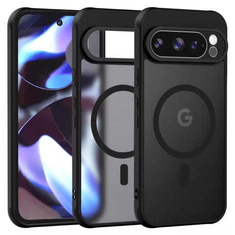 ⁨Etui do Google Pixel 9 Pro obudowa Alogy MagSafe Hybrid Matte Case pokrowiec plecki na telefon MagMat matowe Czarne⁩ w sklepie Wasserman.eu