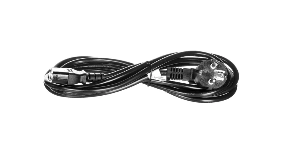 ⁨Schuko power cord (type F, CEE 7/7) - IEC C13 3m black 95142⁩ at Wasserman.eu