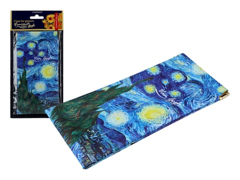 ⁨Etui na okulary, miękkie - V. van Gogh, Gwiaździsta Noc (CARMANI)⁩ w sklepie Wasserman.eu