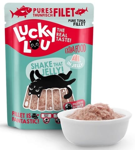 ⁨Lucky Lou Extrafood Tuńczyk w galaretce saszetka 70g⁩ w sklepie Wasserman.eu