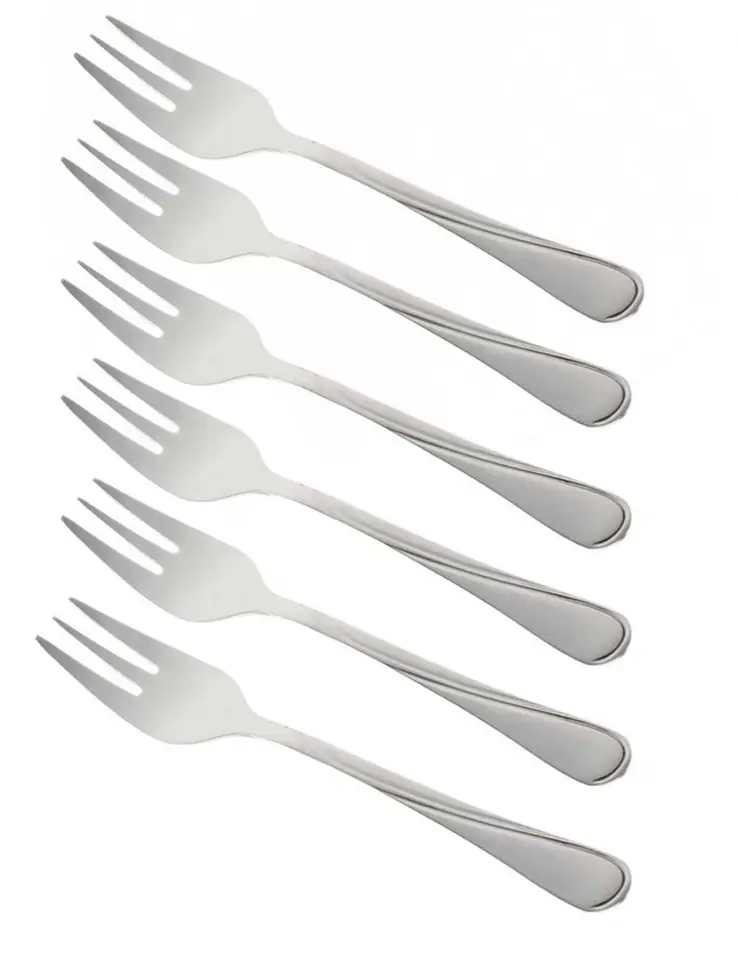 ⁨DOUGH FORK 6 pcs. KINGHOFF KH-1441 gloss⁩ at Wasserman.eu