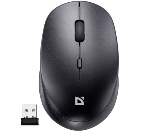 ⁨Mysz bezprzewodowa silent click AURIS MB-027 800/1200/1600 DPI czarna⁩ w sklepie Wasserman.eu
