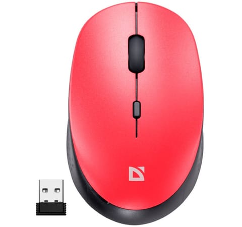 ⁨Wireless mouse silent click AURIS MB-027 800/1200/1600 DPI red⁩ at Wasserman.eu