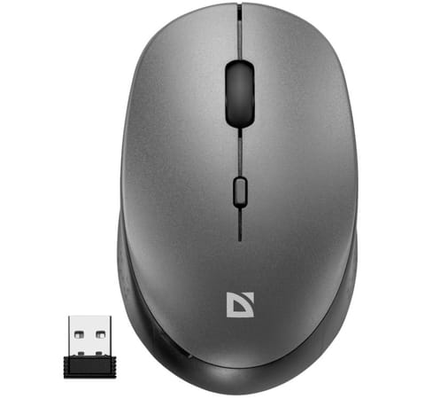 ⁨Mysz bezprzewodowa silent click AURIS MB-027 800/1200/1600DPI szara⁩ w sklepie Wasserman.eu