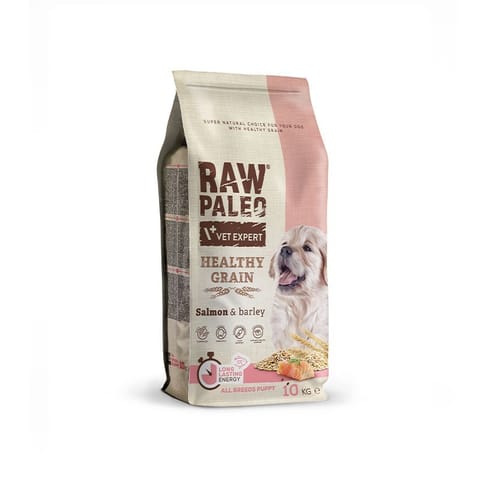 ⁨VetExpert Raw Paleo Healthy Grain Salmon&Barley Puppy - Karma sucha dla psów - 10kg⁩ w sklepie Wasserman.eu