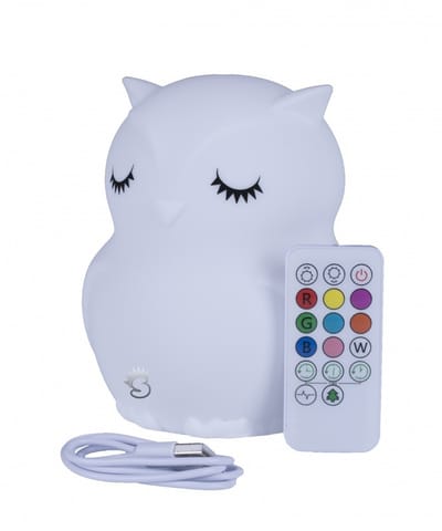 ⁨Silicone night lamp MM013 Owl with remote control⁩ at Wasserman.eu