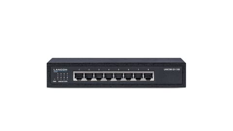 ⁨Lancom Systems GS-1108 Unmanaged L2 Gigabit Ethernet (10/100/1000) Black⁩ at Wasserman.eu